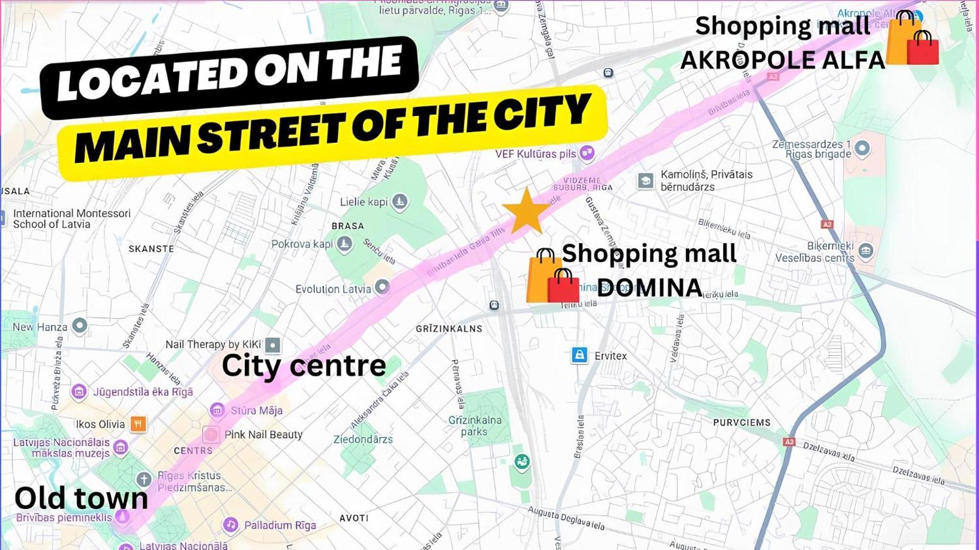 Main Street Lounge - Terrace, Free P, Self Check-in Appartement *